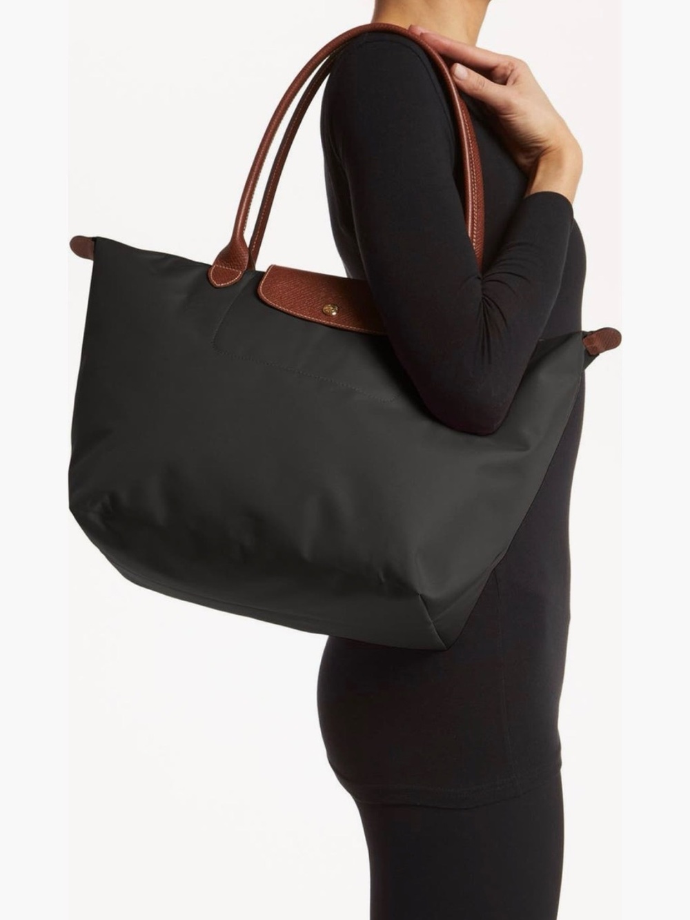 NWOT Longchamp Le Pliage Large Shoulder Tote -Paper - Picture 8 of 9